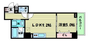 アルデールトモ北堀江の物件間取画像